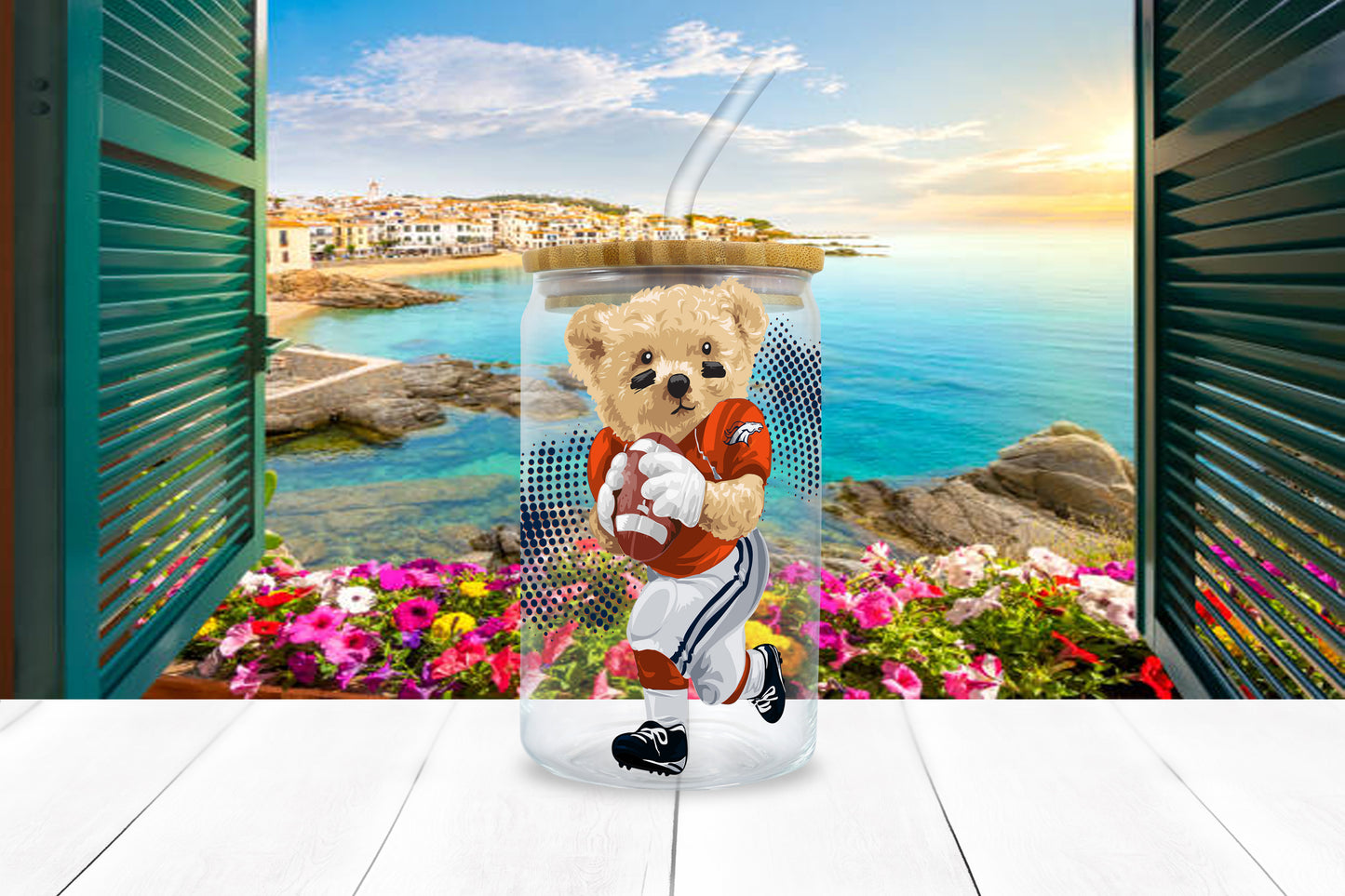 NFL Teddy UV DTF Sticker – 4” Tall | All 32 Teams Available