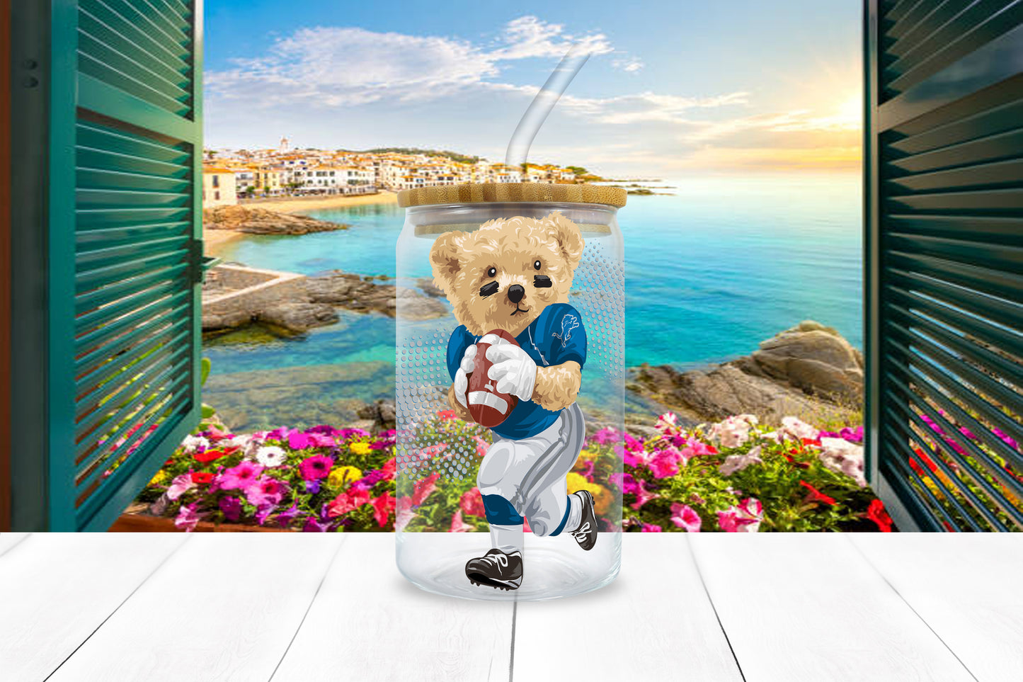 NFL Teddy UV DTF Sticker – 4” Tall | All 32 Teams Available