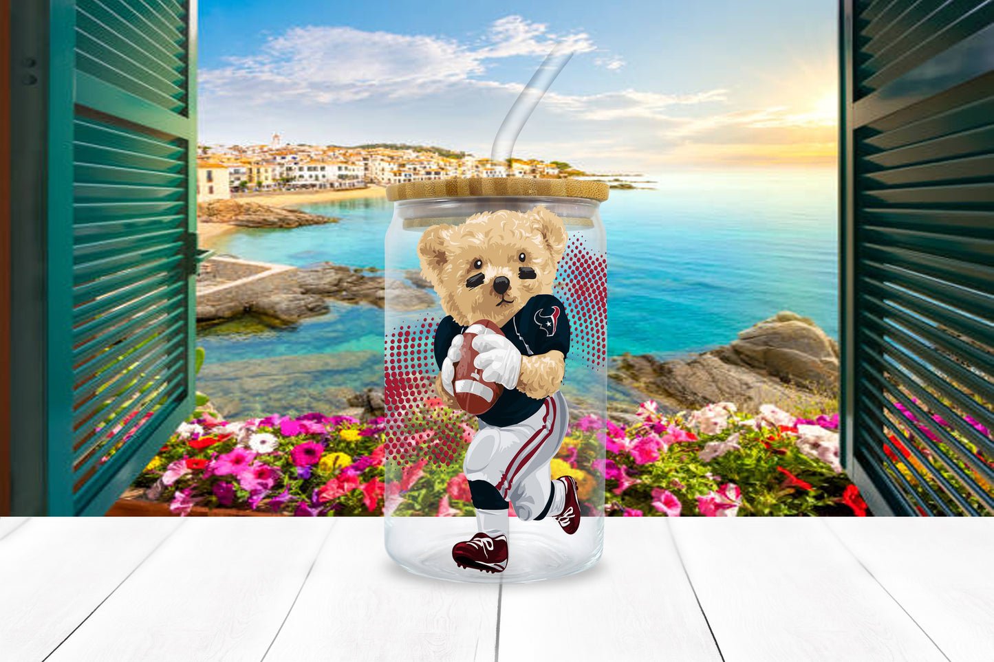NFL Teddy UV DTF Sticker – 4” Tall | All 32 Teams Available
