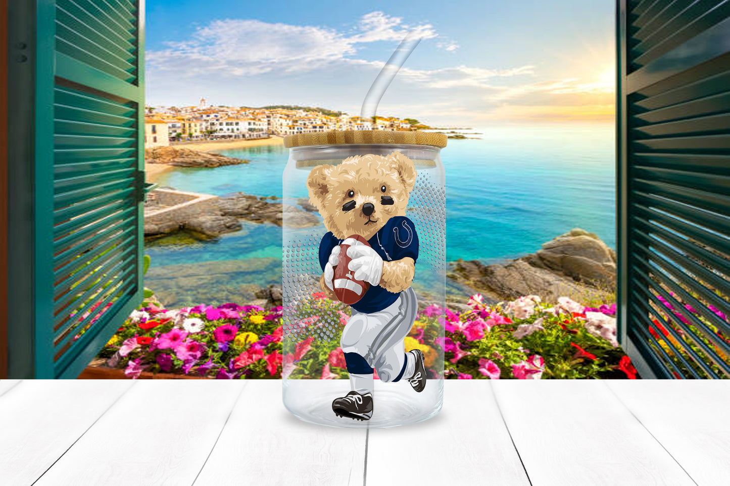 NFL Teddy UV DTF Sticker – 4” Tall | All 32 Teams Available