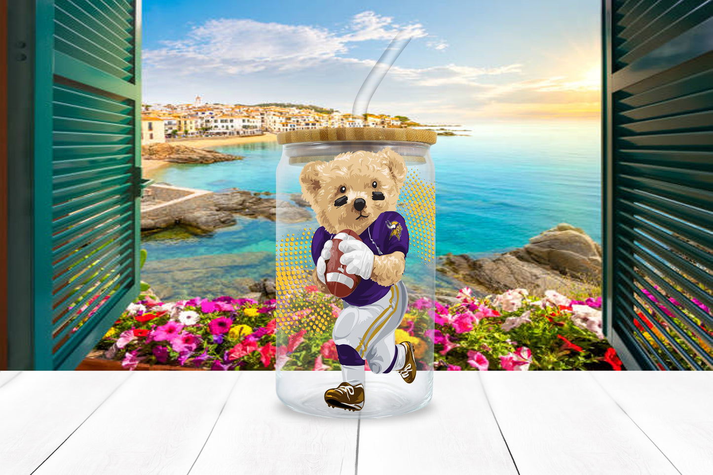 NFL Teddy UV DTF Sticker – 4” Tall | All 32 Teams Available