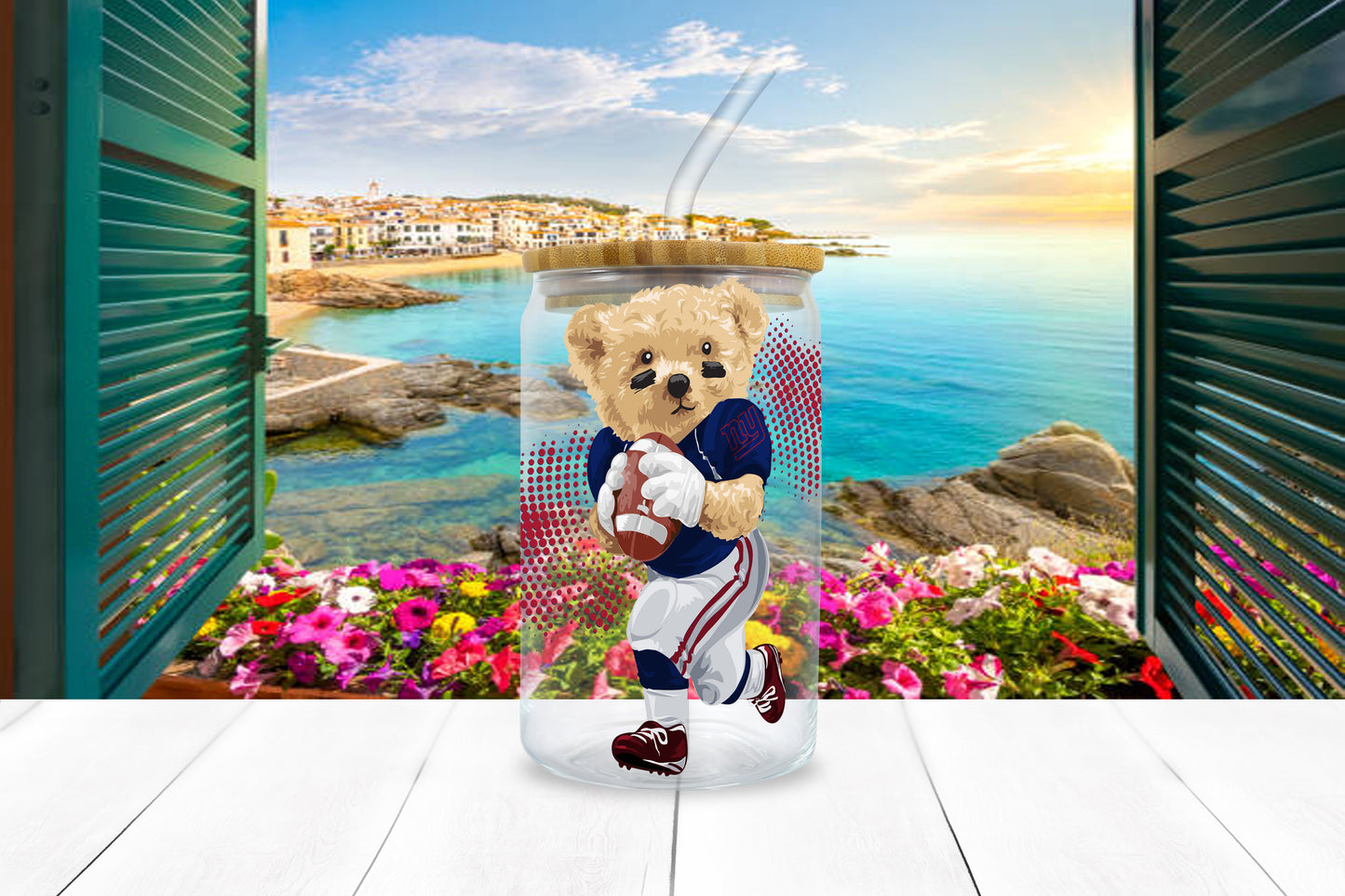 NFL Teddy UV DTF Sticker – 4” Tall | All 32 Teams Available