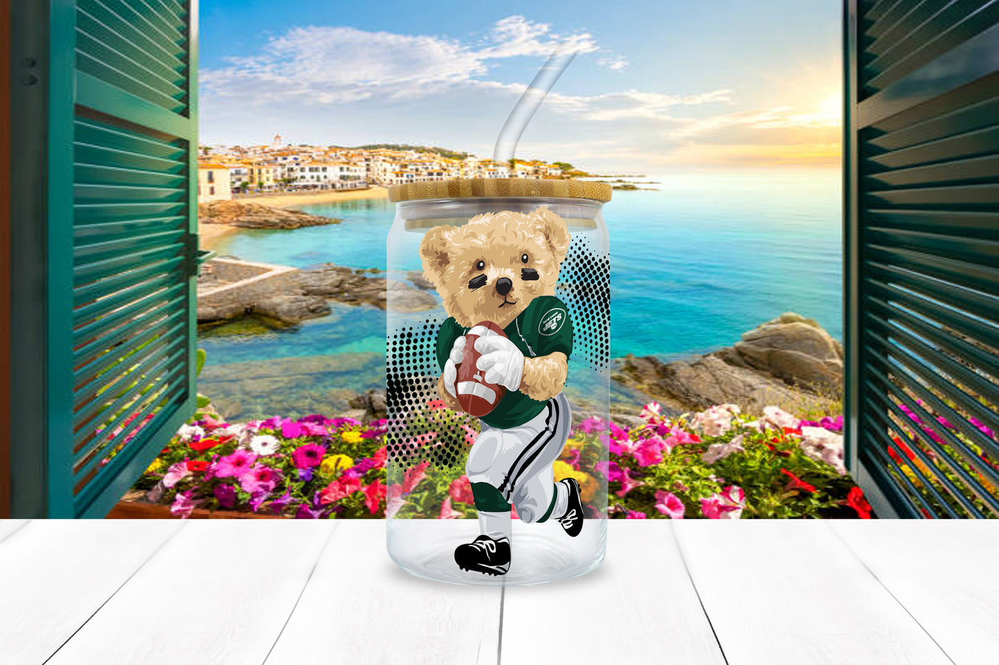 NFL Teddy UV DTF Sticker – 4” Tall | All 32 Teams Available