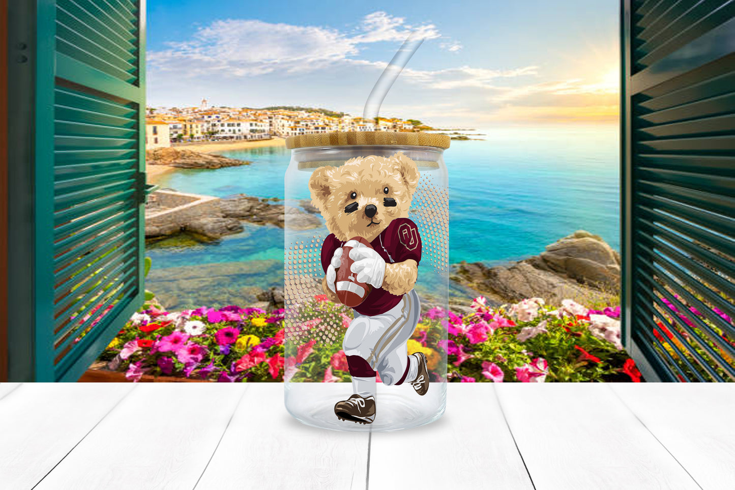 NFL Teddy UV DTF Sticker – 4” Tall | All 32 Teams Available
