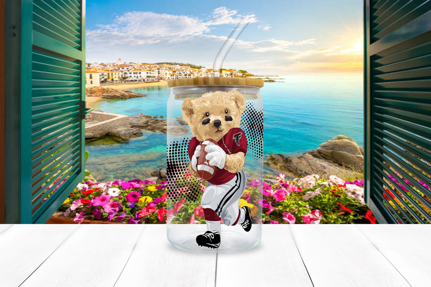 NFL Teddy UV DTF Sticker – 4” Tall | All 32 Teams Available