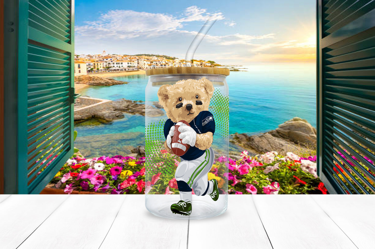 NFL Teddy UV DTF Sticker – 4” Tall | All 32 Teams Available