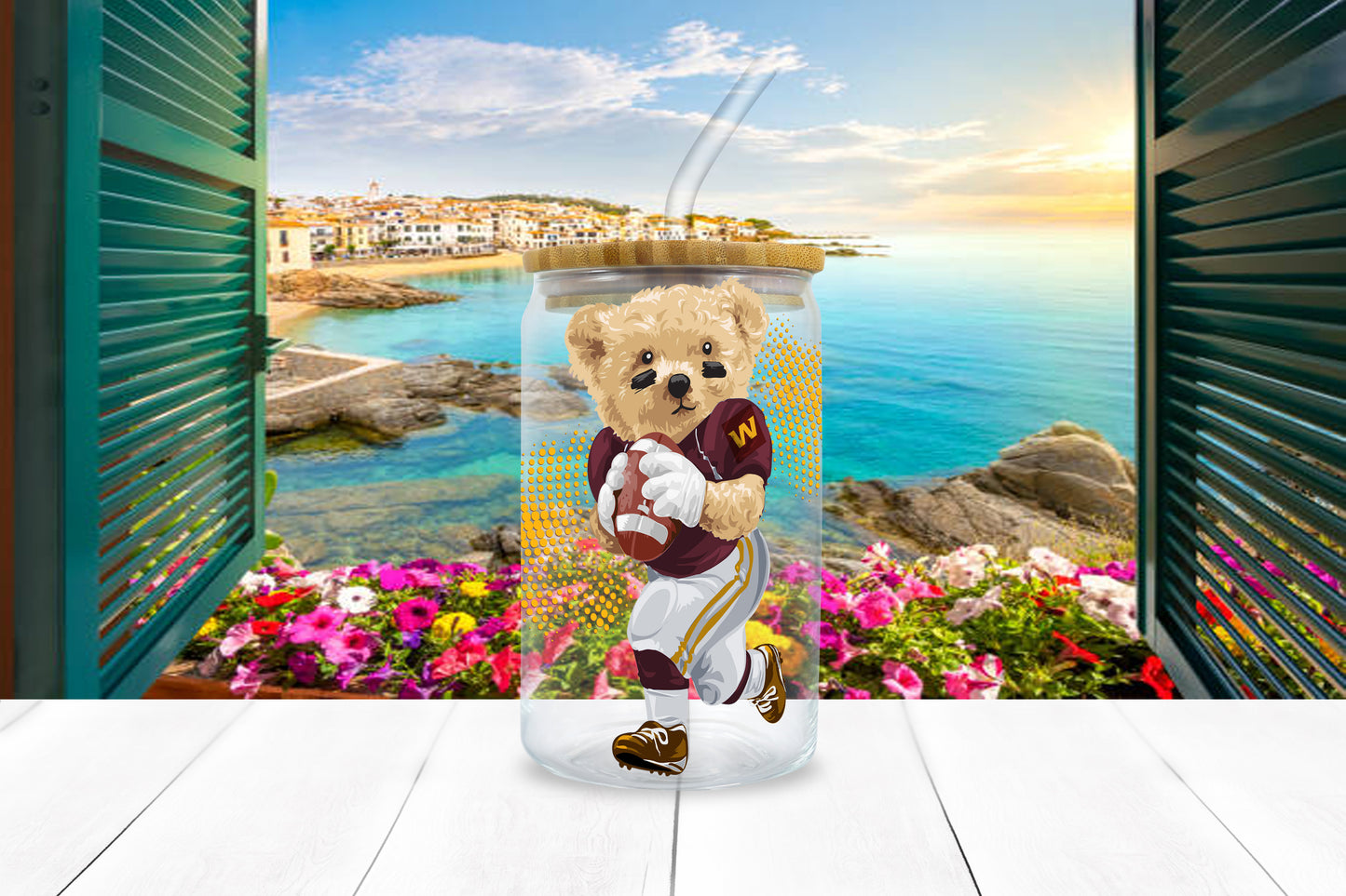 NFL Teddy UV DTF Sticker – 4” Tall | All 32 Teams Available