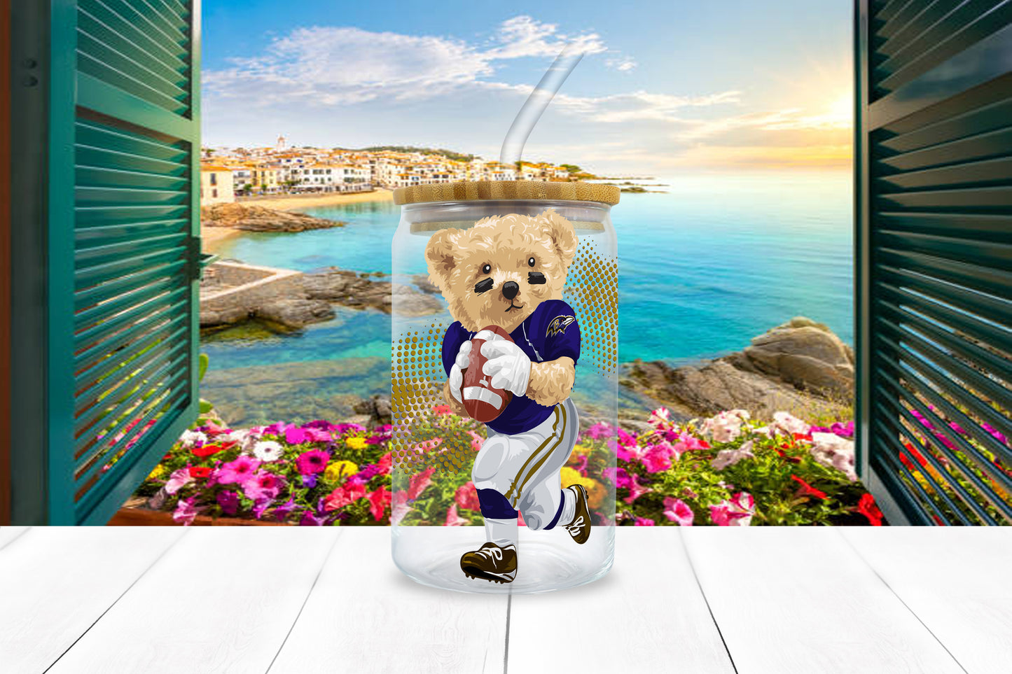 NFL Teddy UV DTF Sticker – 4” Tall | All 32 Teams Available