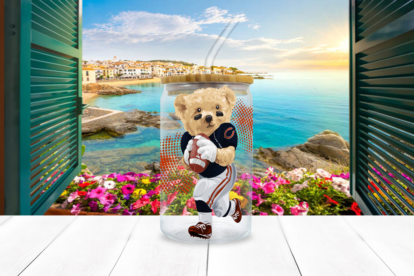 NFL Teddy UV DTF Sticker – 4” Tall | All 32 Teams Available