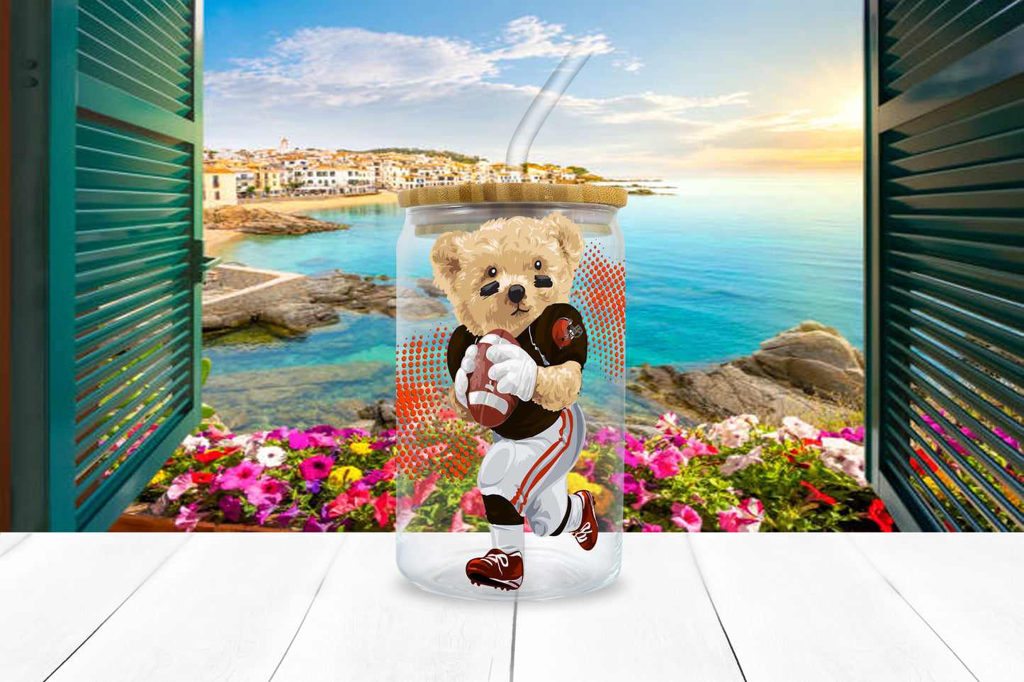 NFL Teddy UV DTF Sticker – 4” Tall | All 32 Teams Available