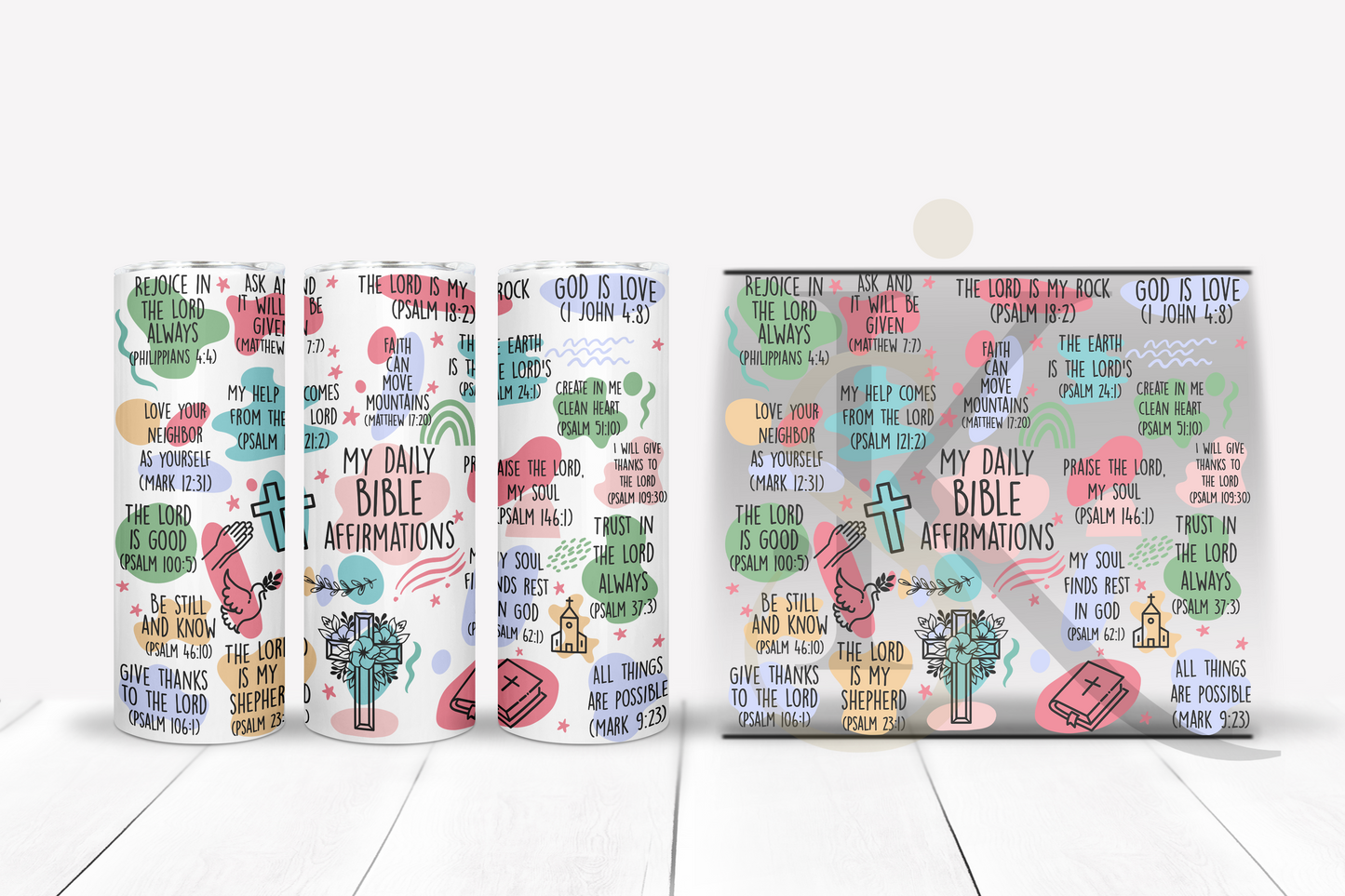 Affirmation UV DTF Tumbler Wrap