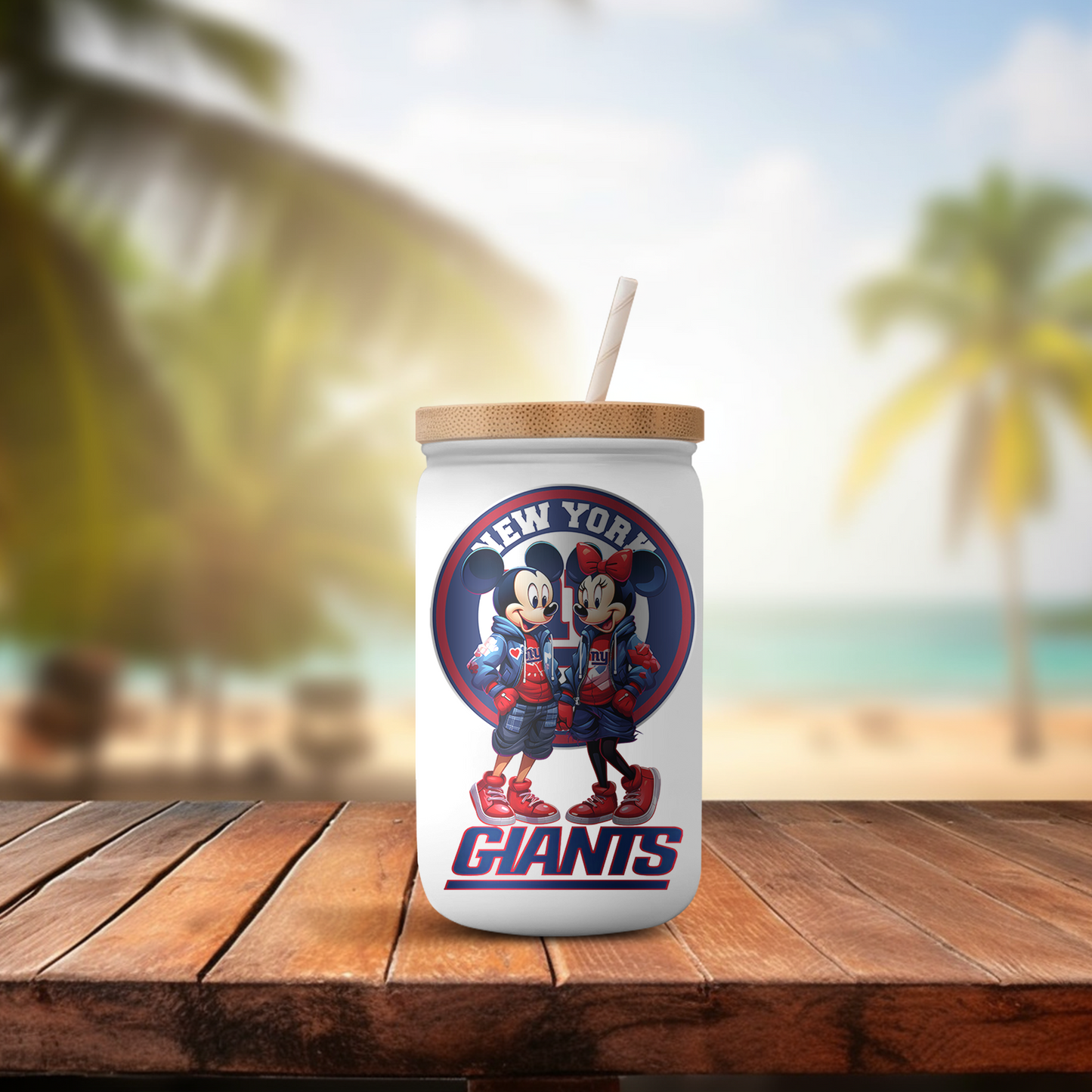 NFL MICKEY AND MINNIE UV DTF STICKER (4.5"in height)