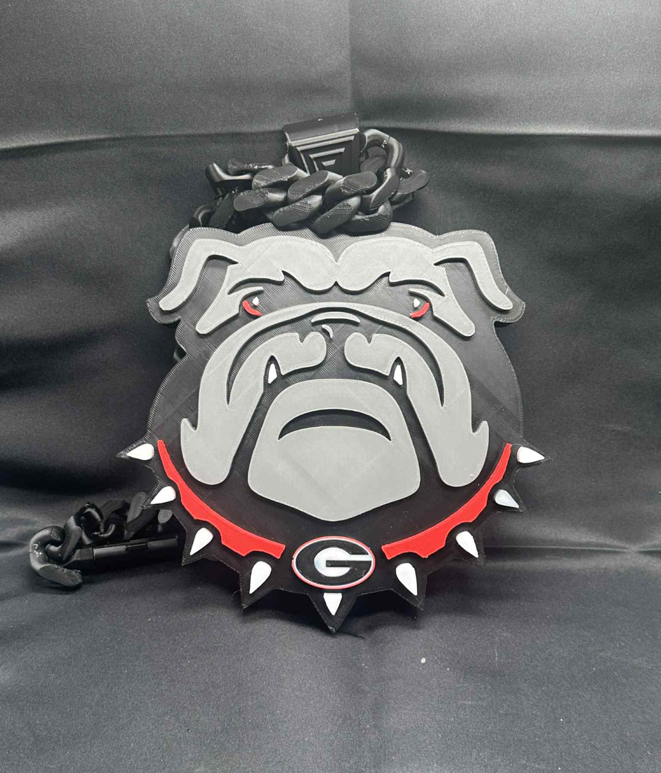 Georgia Bulldogs Fan Pendant – 3D Print File (STL + Bambu 3MF)