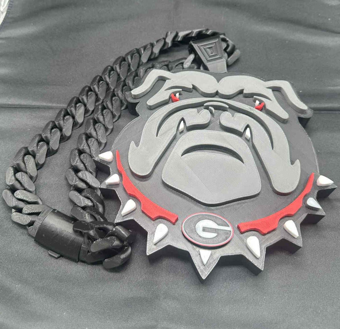 Georgia Bulldogs Fan Pendant – 3D Print File (STL + Bambu 3MF)