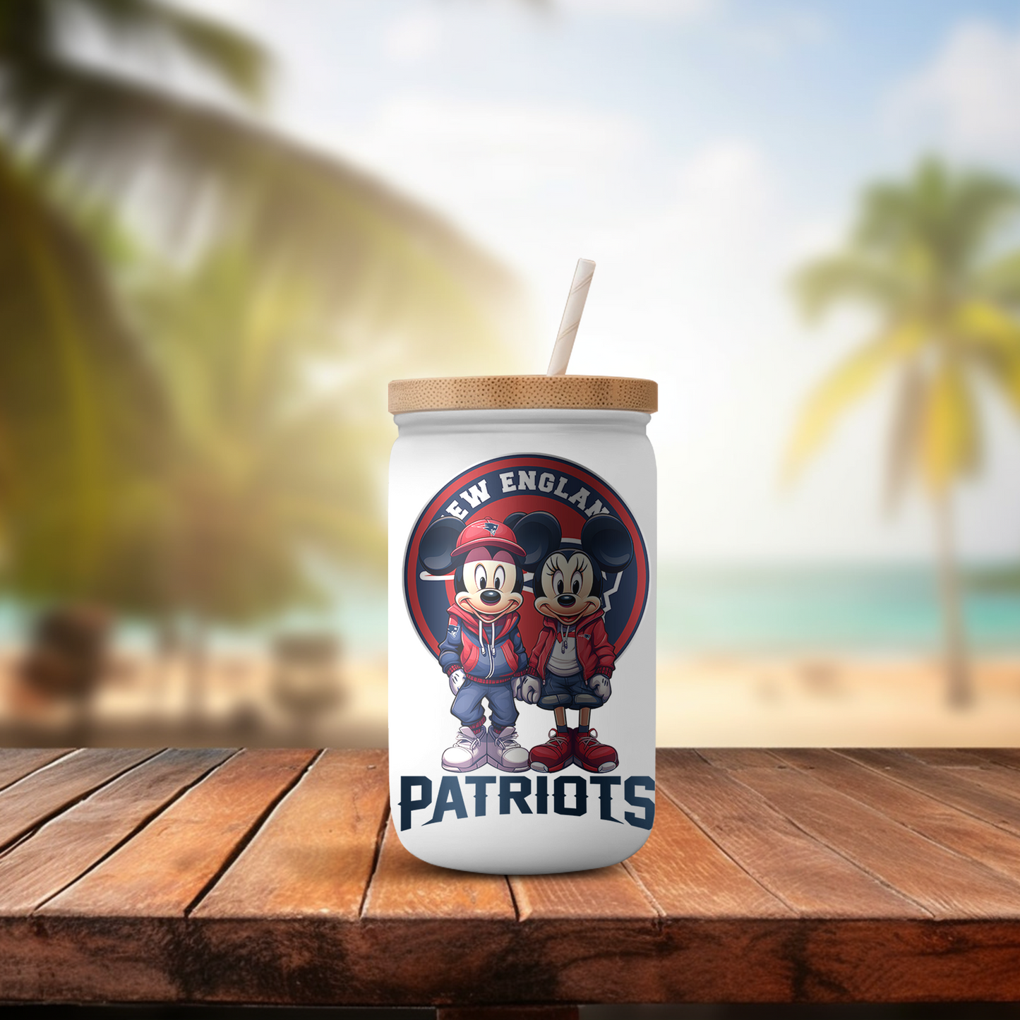 NFL MICKEY AND MINNIE UV DTF STICKER (4.5"in height)
