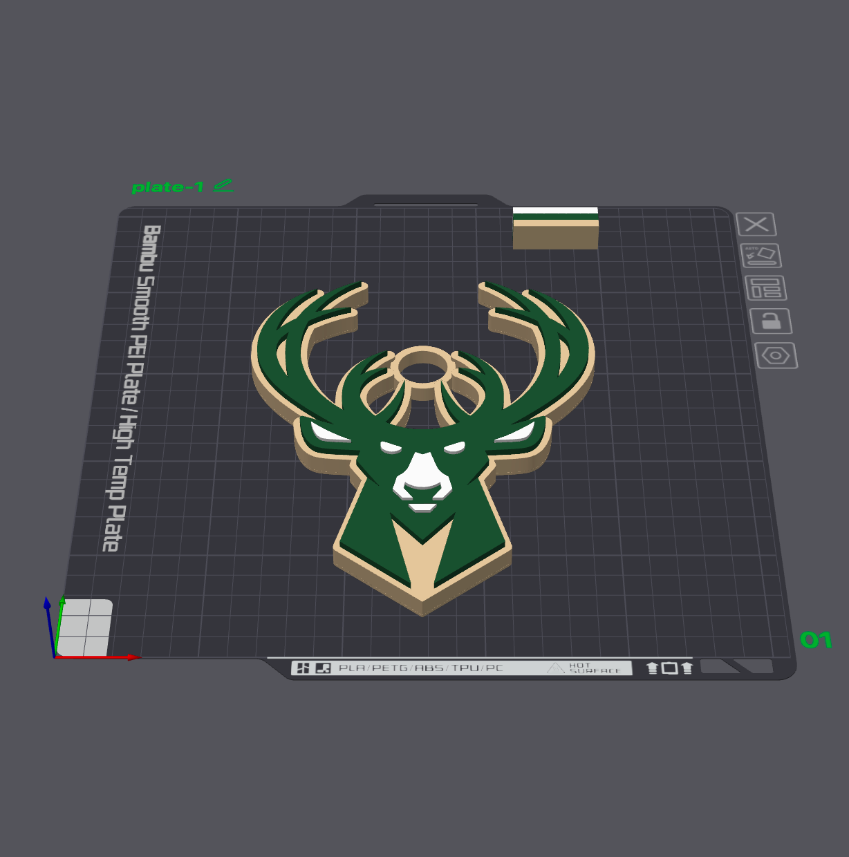 NBA Team Fan Pendants – 3D Print Files (STL + Bambu 3MF)