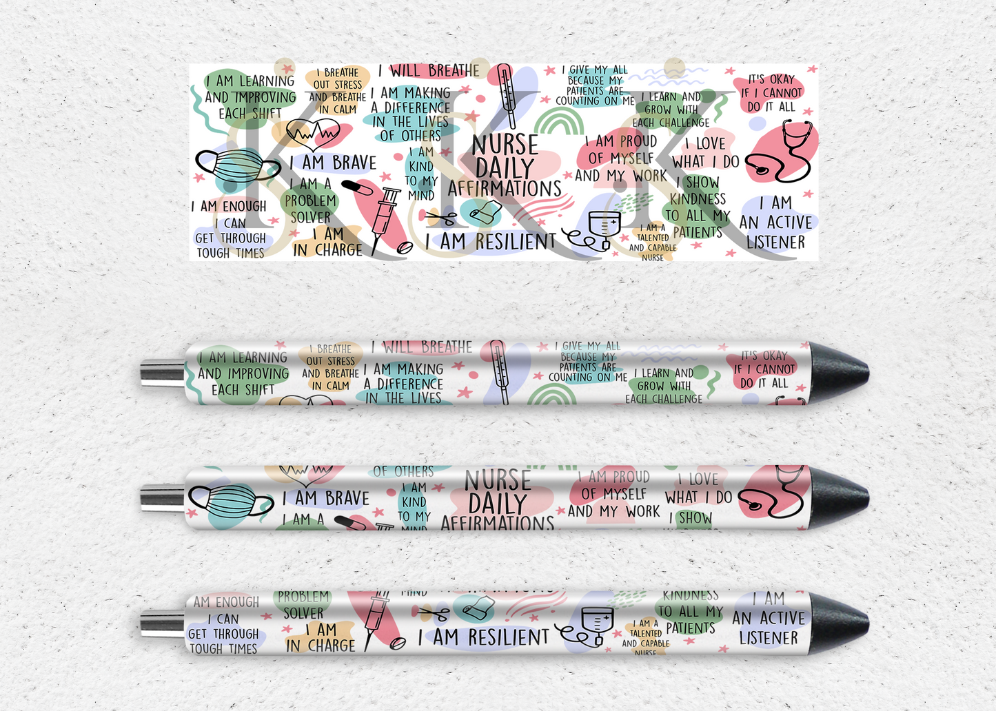 Affirmation UV DTF Pen Wrap – 1.5" x 4.75"