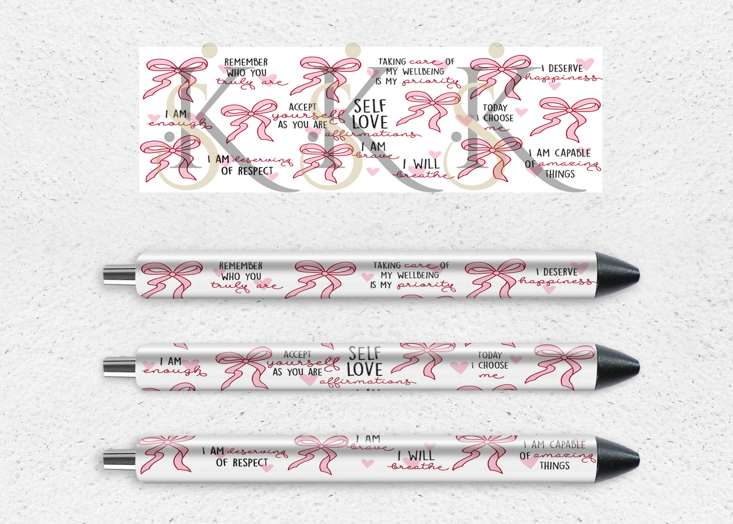 Affirmation UV DTF Pen Wrap – 1.5" x 4.75"