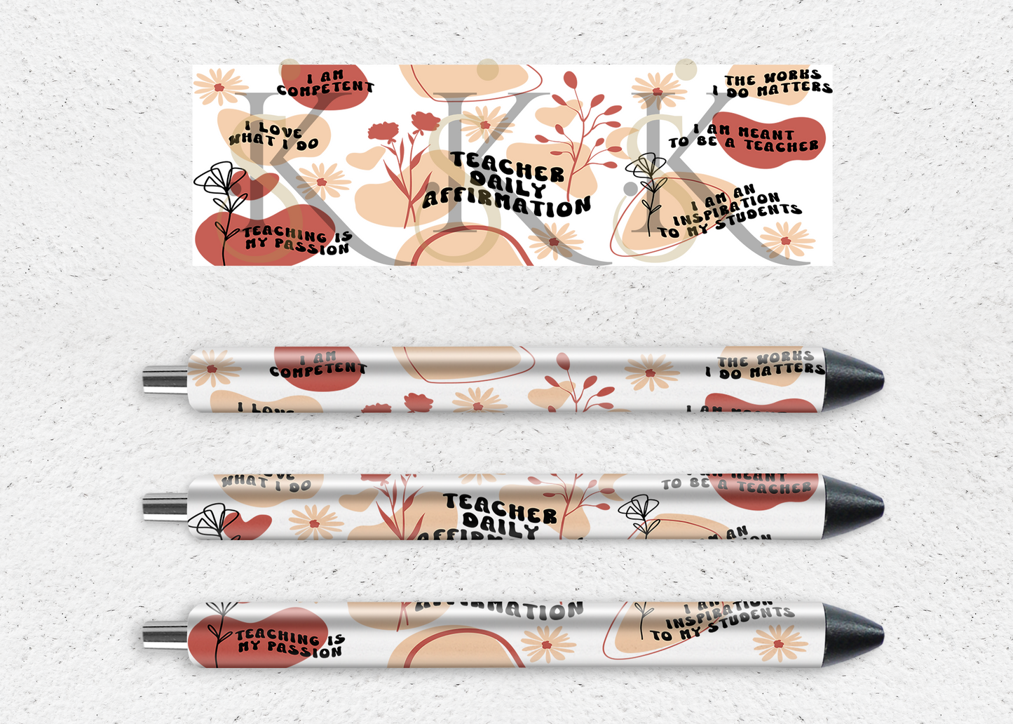 Affirmation UV DTF Pen Wrap – 1.5" x 4.75"