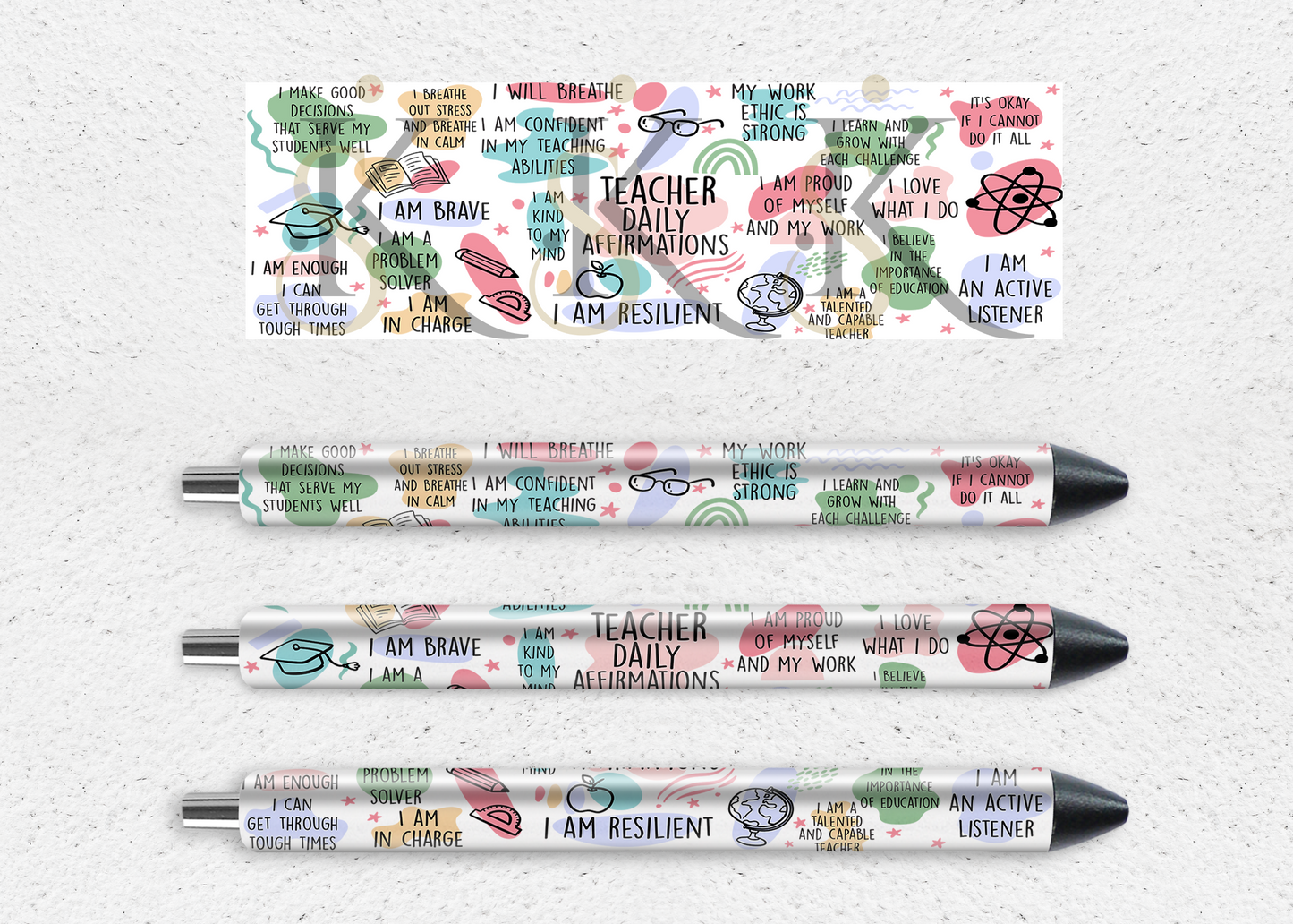 Affirmation UV DTF Pen Wrap – 1.5" x 4.75"