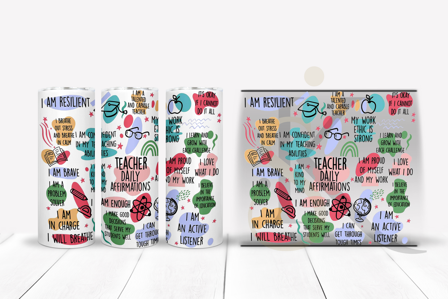 Affirmation UV DTF Tumbler Wrap