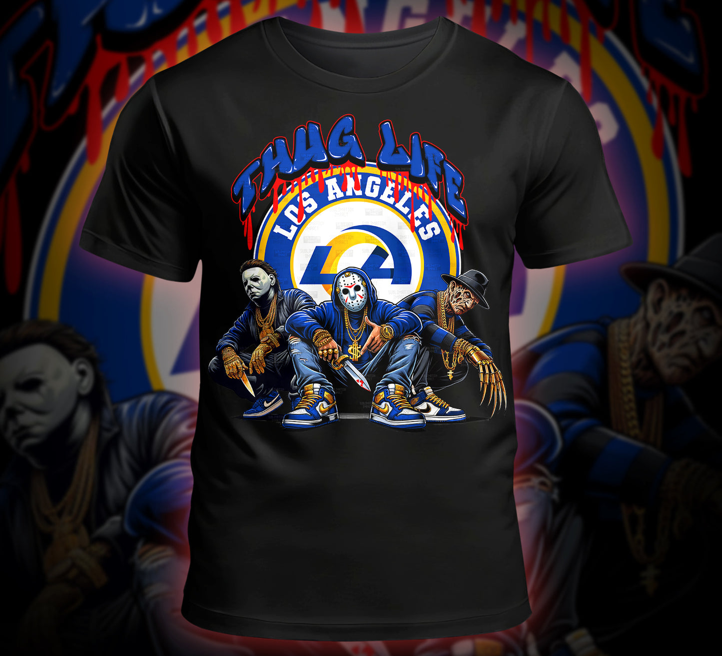 Thug Life Horror Digital Download - NFL Team Edition