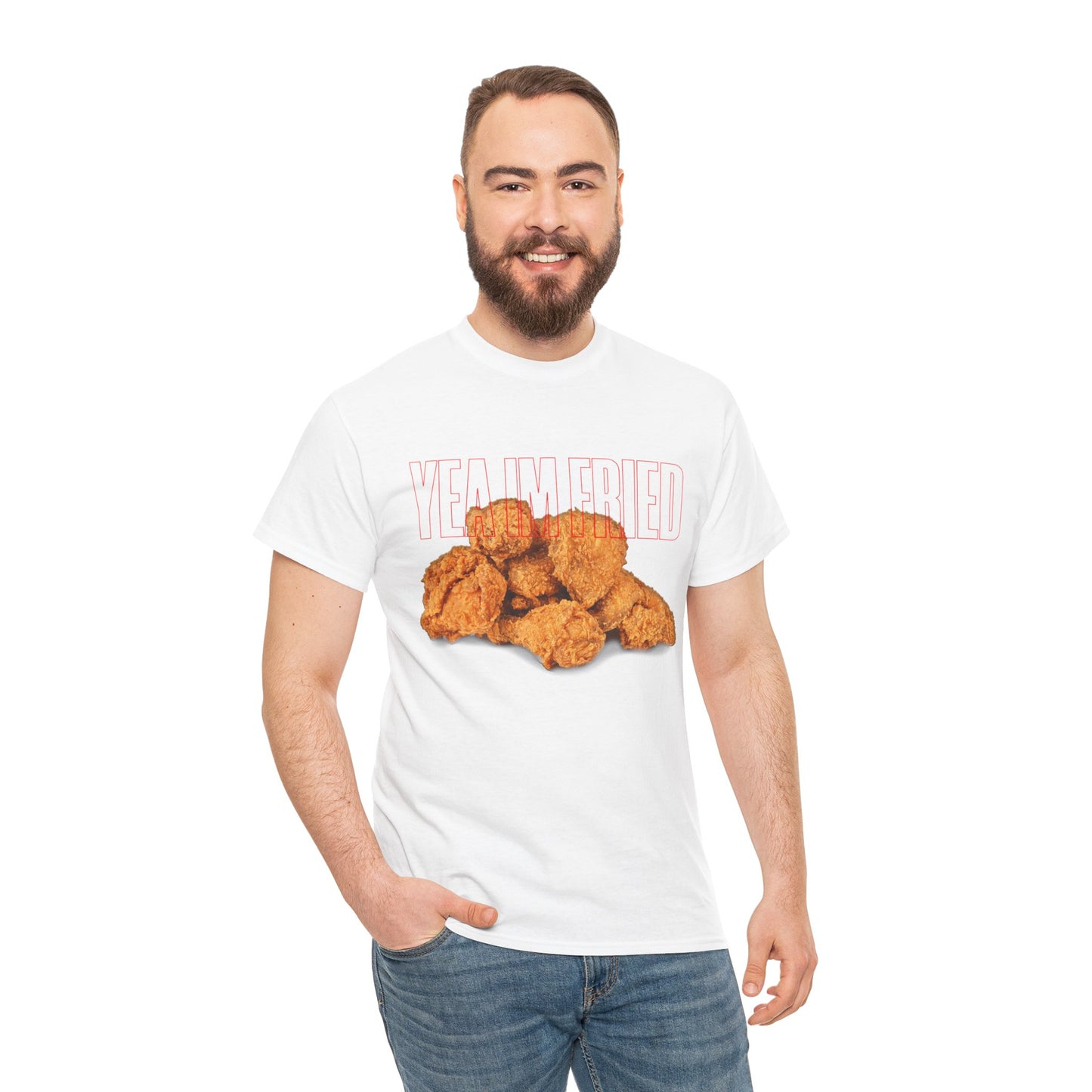 "Yea I'm Fried" Crispy Humor Graphic Tee