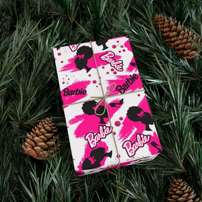 Black Barb Gift Wrap Papers