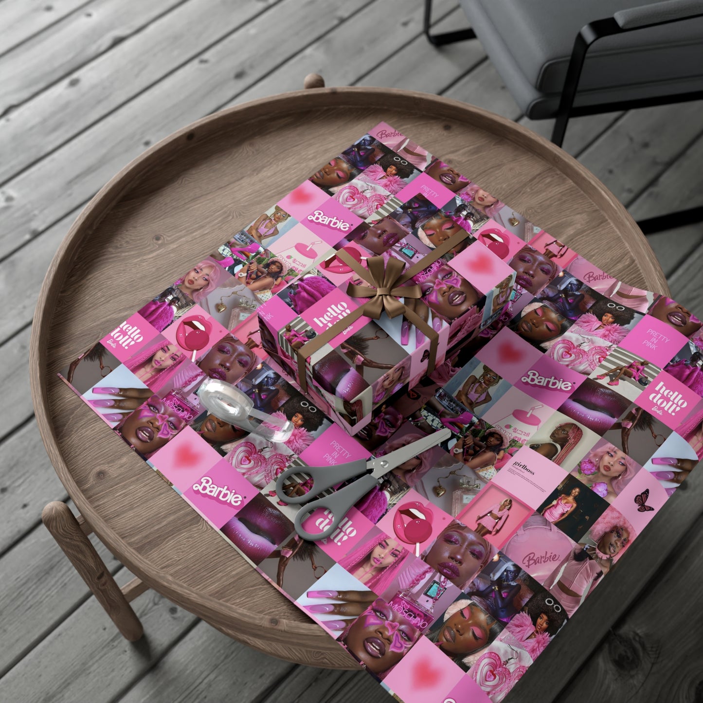 African American Barbie Gift Wrap Papers