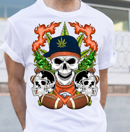 Football Cannabis Skull PNG