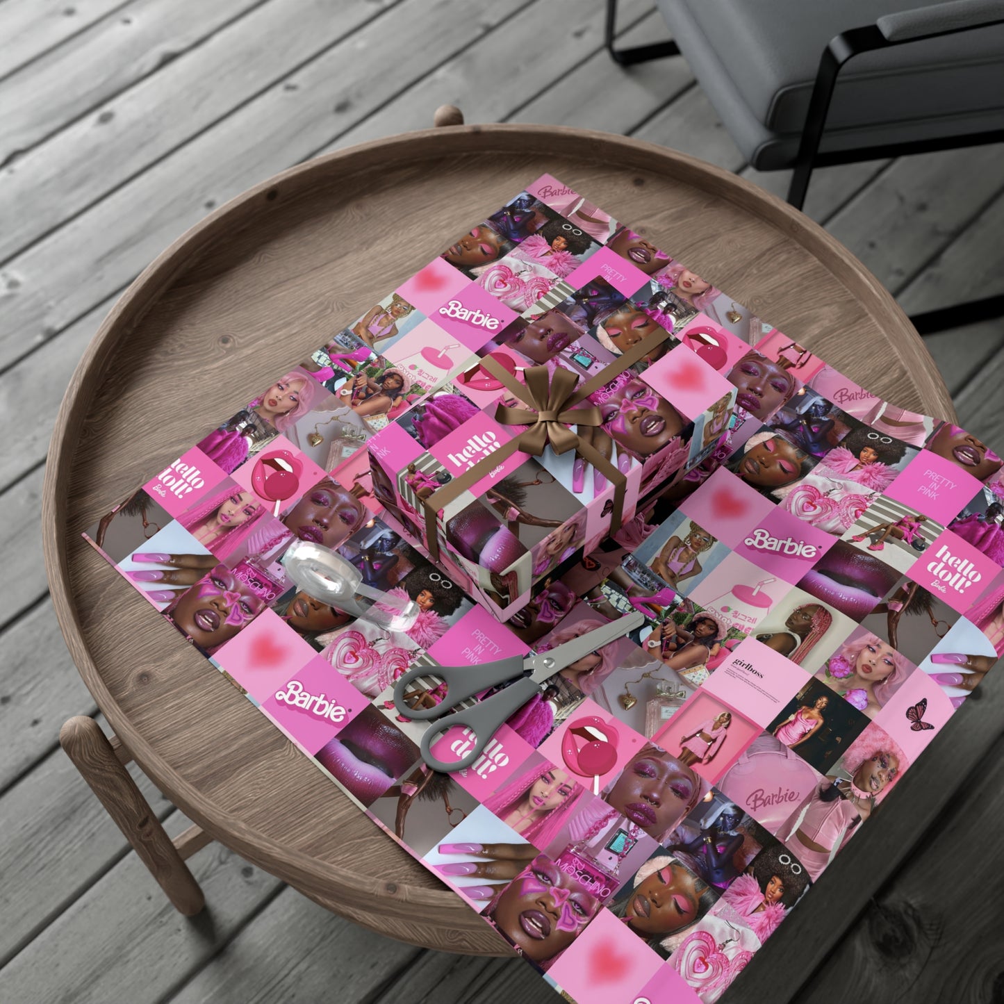 African American Barbie Gift Wrap Papers