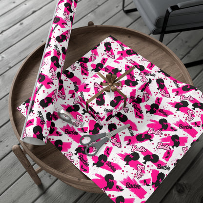 Black Barb Gift Wrap Papers