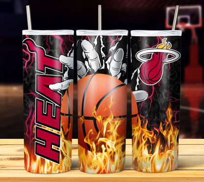 NBA Fire Hands Tumbler Wrap Bundle