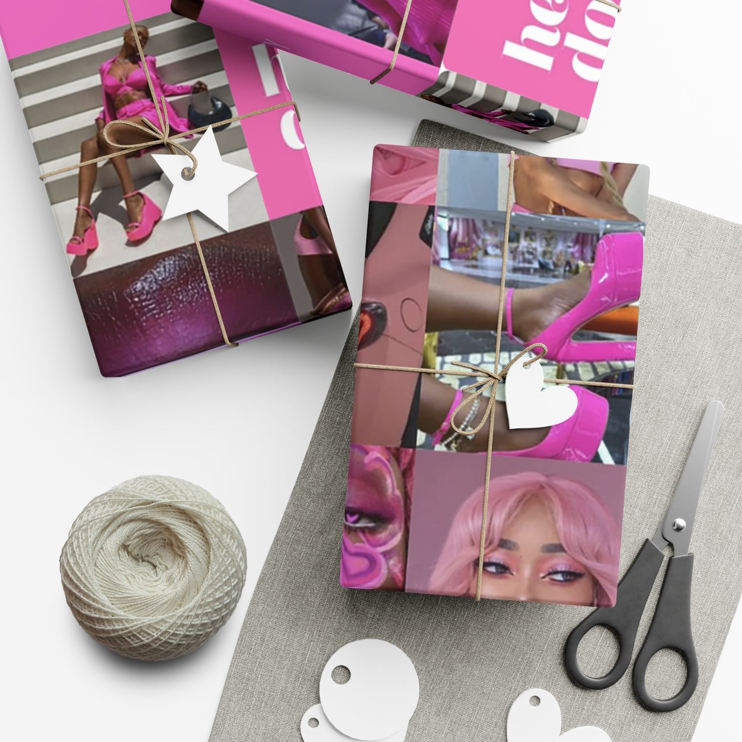 African American Barbie Gift Wrap Papers