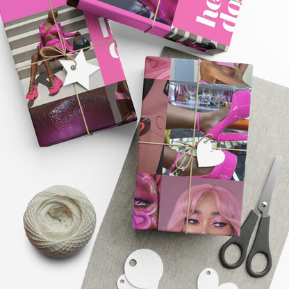 African American Barbie Gift Wrap Papers