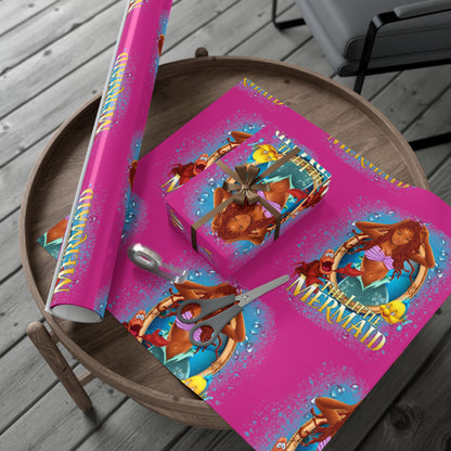 The Little Mermaid Pink Gift Wrap Papers