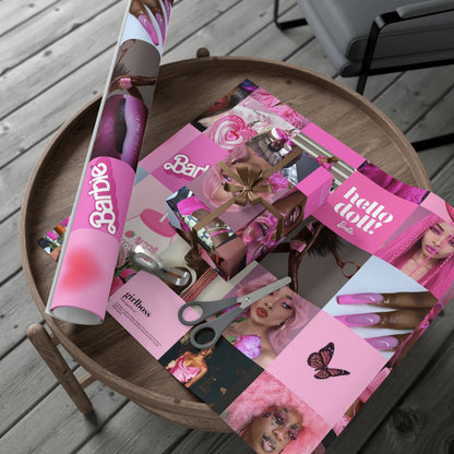 African American Barbie Gift Wrap Papers