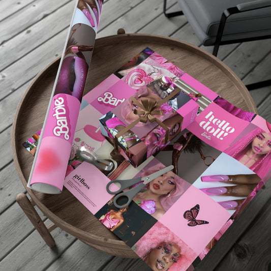 African American Barbie Gift Wrap Papers