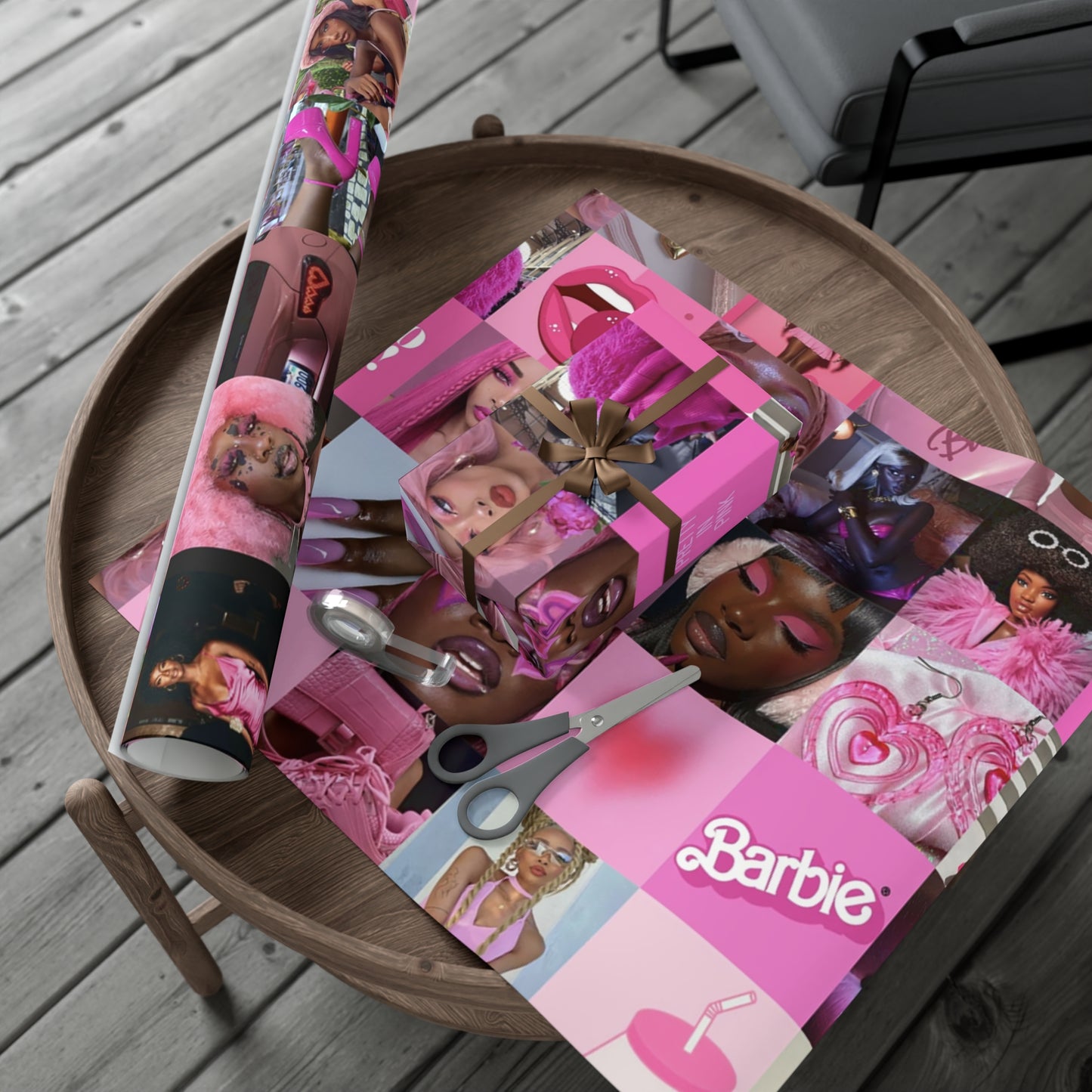 African American Barbie Gift Wrap Papers