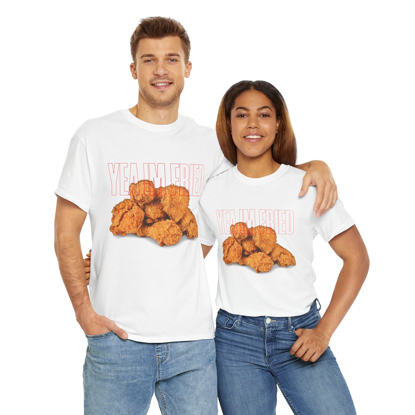"Yea I'm Fried" Crispy Humor Graphic Tee