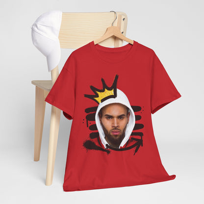 Chris Brown Street Art Vibe with Crown T-Shirt