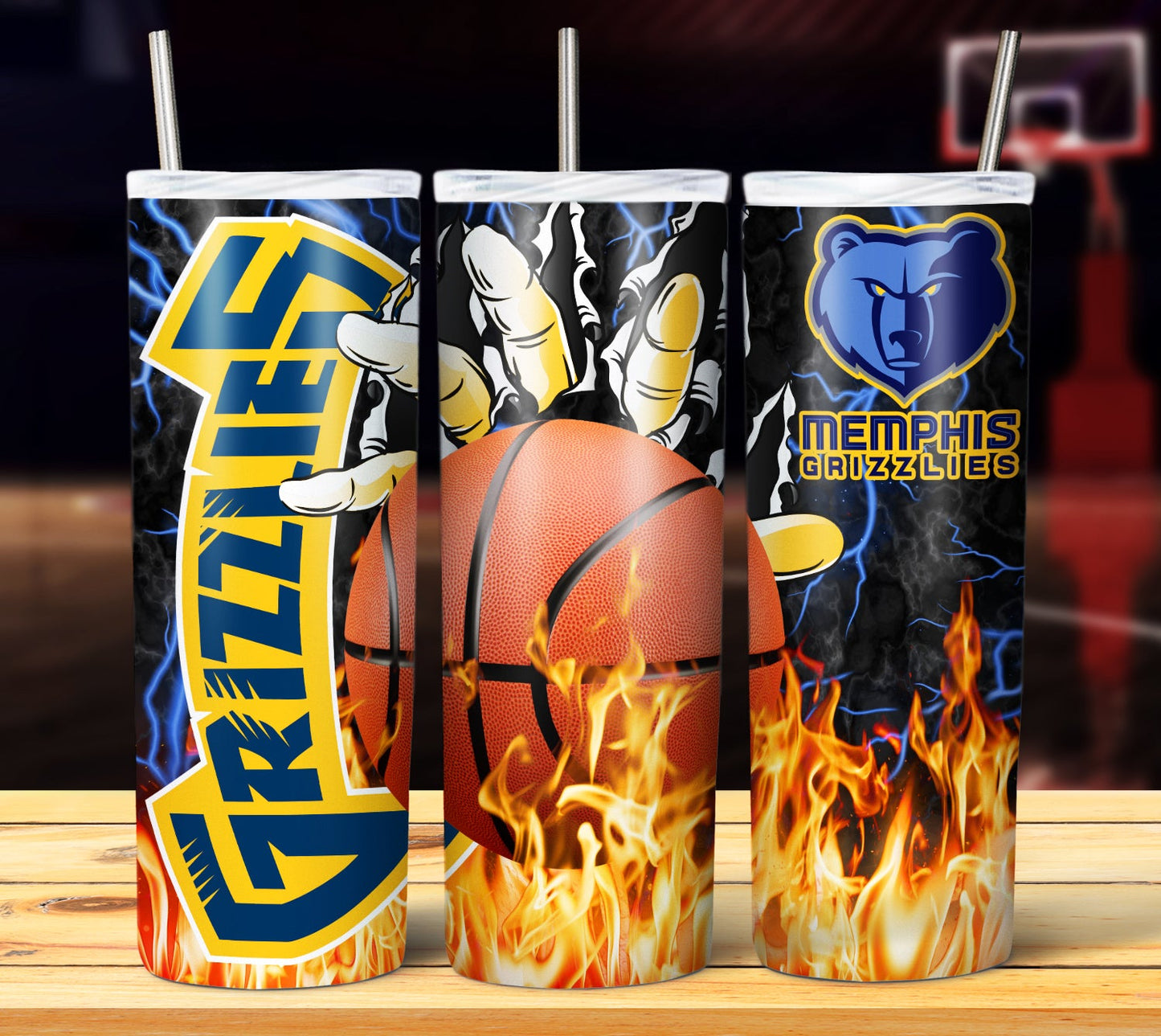 NBA Fire Hands Tumbler Wrap
