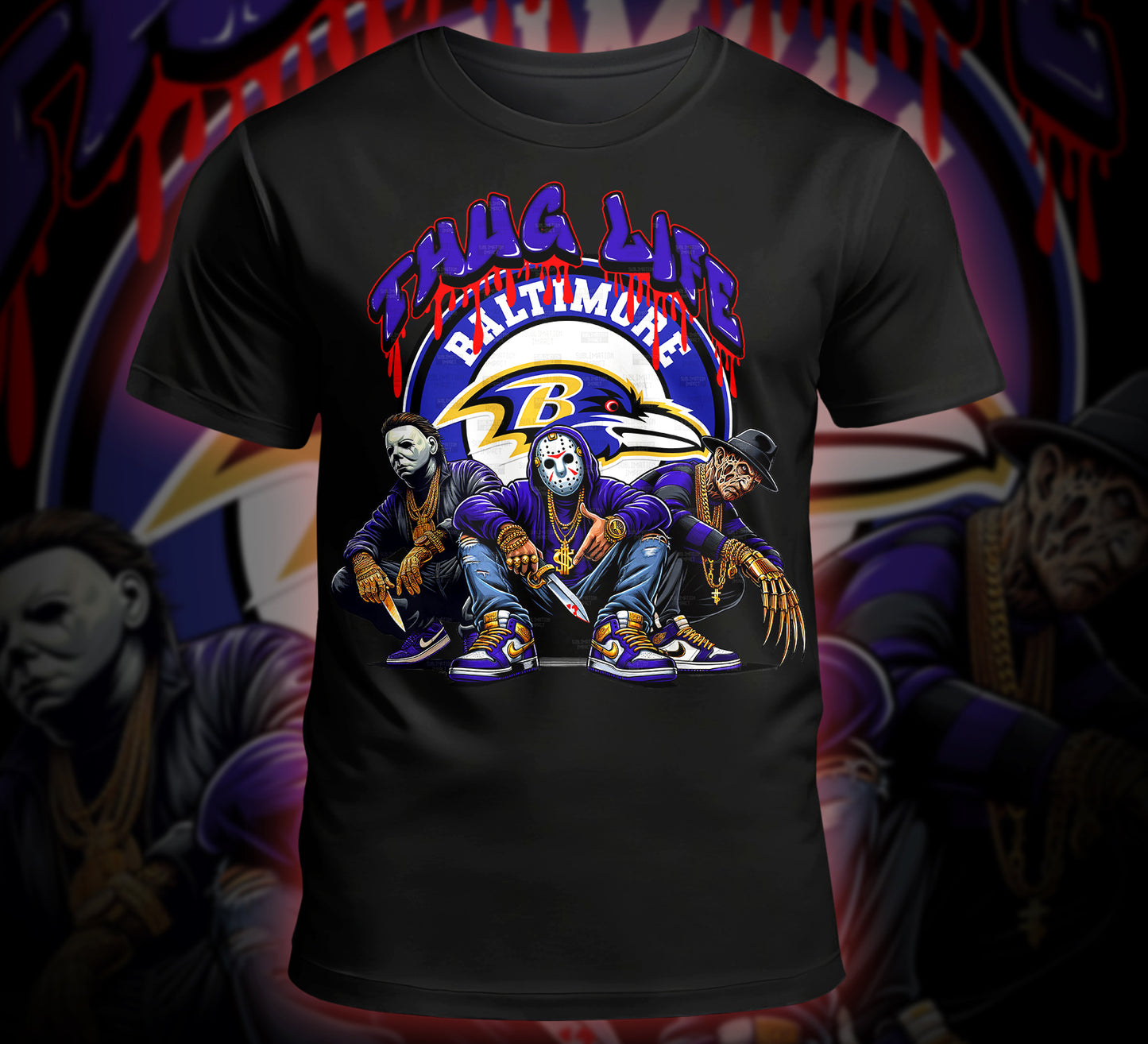 Thug Life Horror Digital Download - NFL Team Edition