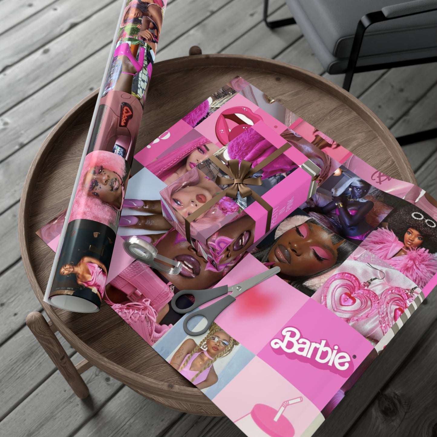 African American Barbie Gift Wrap Papers