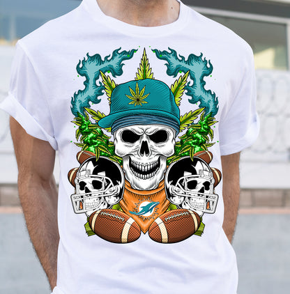 Football Cannabis Skull PNG
