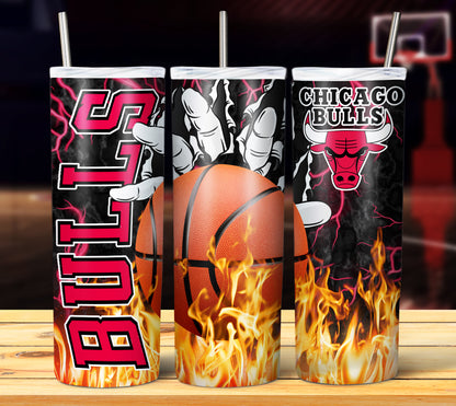 NBA Fire Hands Tumbler Wrap Bundle
