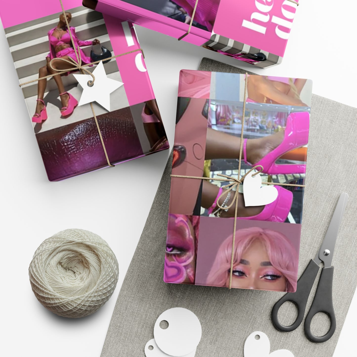 African American Barbie Gift Wrap Papers