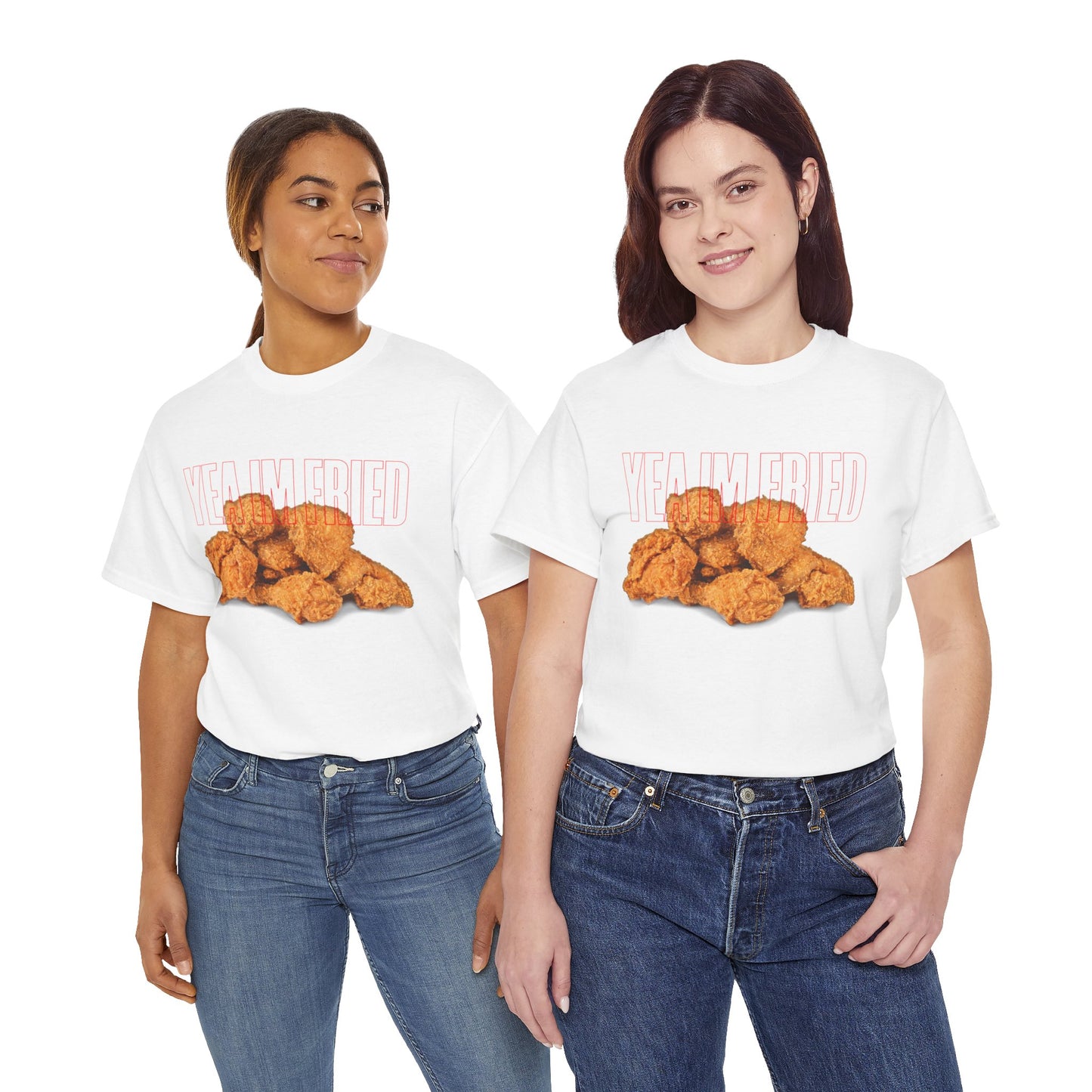 "Yea I'm Fried" Crispy Humor Graphic Tee