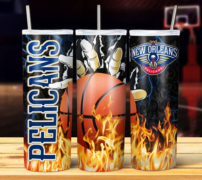 NBA Fire Hands Tumbler Wrap