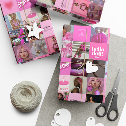 African American Barbie Gift Wrap Papers